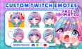 draw twitch emote, twitch animated emotes, sub badges