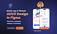design a modern mobile app and website UI UX design in figma and prototype