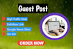 do guest post on high da sites