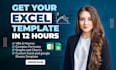 design microsoft excel spreadsheet template and dashboard