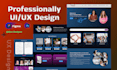 design figma landing page, saas website UI UX design