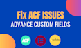 fix acf issue on wordpress elementor website