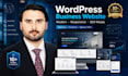 develop a business website, wordpress website