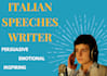 write your perfect italian speech