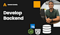 develop your backend API, node js, postgresql and firebase