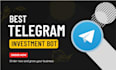 create high quality telegram crypto investment bot