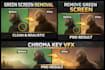 remove green screen and do chroma key compositing