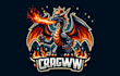 do make dragon , animal, fire head, cute dragon  mascot logo designs