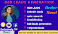 linkedin sales navigator b2b leads generation,email list building
