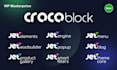 design, redesign, and figma cloning using elementor pro, crocoblock plugins