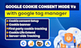 setup cookie consent v2, cookie consent banner, google ads server side tracking