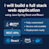 develop a full stack web app using java spring boot and react