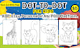 create dot to dot pages connect the dots for kids