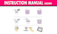illustrate step by step your product instruction manual