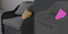 3d custom model furniture, bed, sofa, chair, armchair, lamp etc in detail