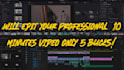 edit and cut your video professionally