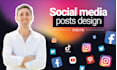 create an attractive social media post or ad design
