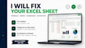 fix your excel sheet