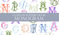 custom watercolor monogram wedding crests