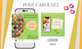 carousel posts, posts and stories,improve instagram feed, fb, linkedin canvapro