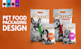 create a winning pet food label, packaging, pouch, and box design