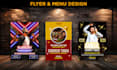 design food flyers, restaurant menus, event flyers and promo materials
