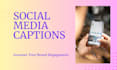 write engaging instagram content, instagram captions, video captions