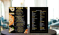 design modern and professional restaurant menu design