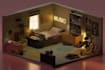 create a detailed 3d design of your room in isometric view using blender
