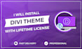install premium divi theme