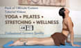 film short video packs, stretching, yoga, pilates, with camera