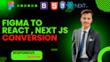 convert figma to react js or next js with tailwind css