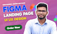 figma landing page ui design, website mockup and figma website design