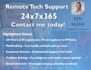 provide helpdesk and IT remote support services