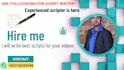 do script writing for your youtube videos