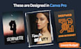 expertly design amazon KDP ebook and paperback book cover in canva pro