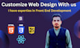 be your front end web developer using HTML,CSS, js and react