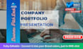 make startup company business portfolio canva PDF real estate presentation deck