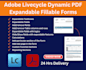 create adobe livecycle expandable dynamic PDF fillable forms