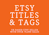 write your etsy titles and tags