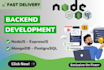 be your node js backend developer for rest api and integration