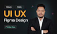 design modern website UI in figma for business or startup