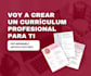 voy actualizar o diseñar tu curriculum o hoja de vida