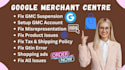 setup gmc, fix google merchant center suspension gtin error, misrepresentation