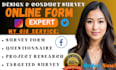 reach 2000 respondents to fill online survey form, google form, questionnaire
