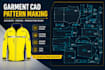 make garment patterns, grading and cad patterns for clothing