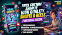 custom animate your shorts and reels