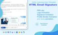 design clickable html animated email signature