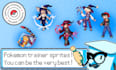 make pixel art pokemon trainer sprites