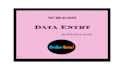 do data entry accurately and efficiently